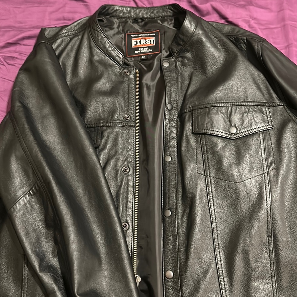 Lightweight leather jacket 4x